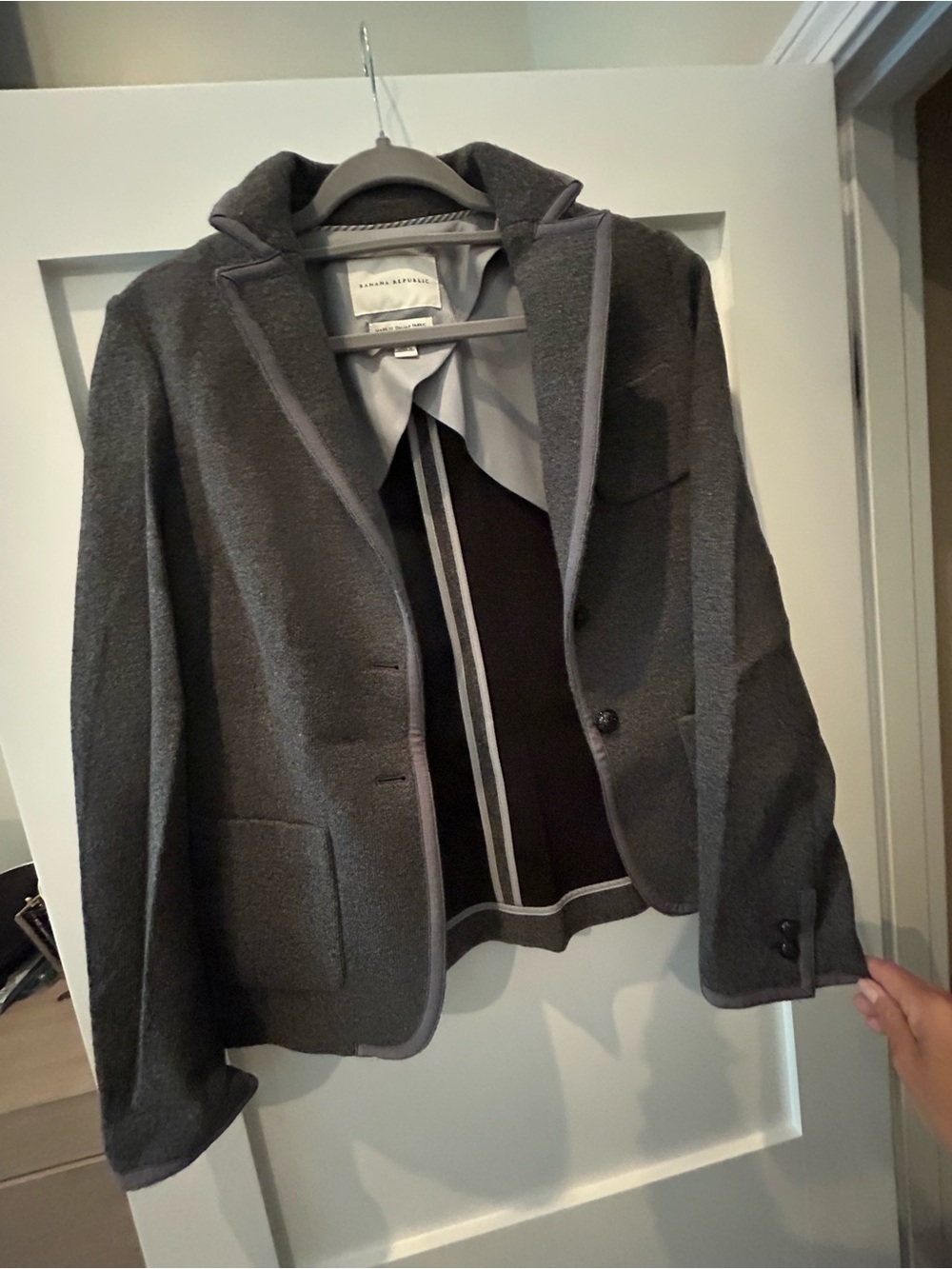 Banana Republic Charcoal Gray Women's Blazer